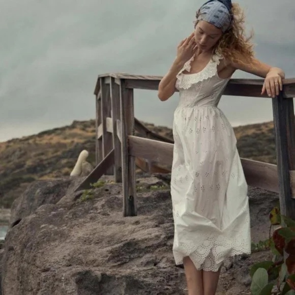 Doen Farrah Dress in Salt XXS